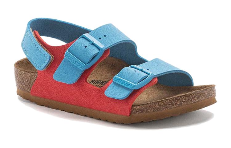 Order (PS) Sandalia Birkenstock 'Bloque de Color Azul Rojo' 1024366