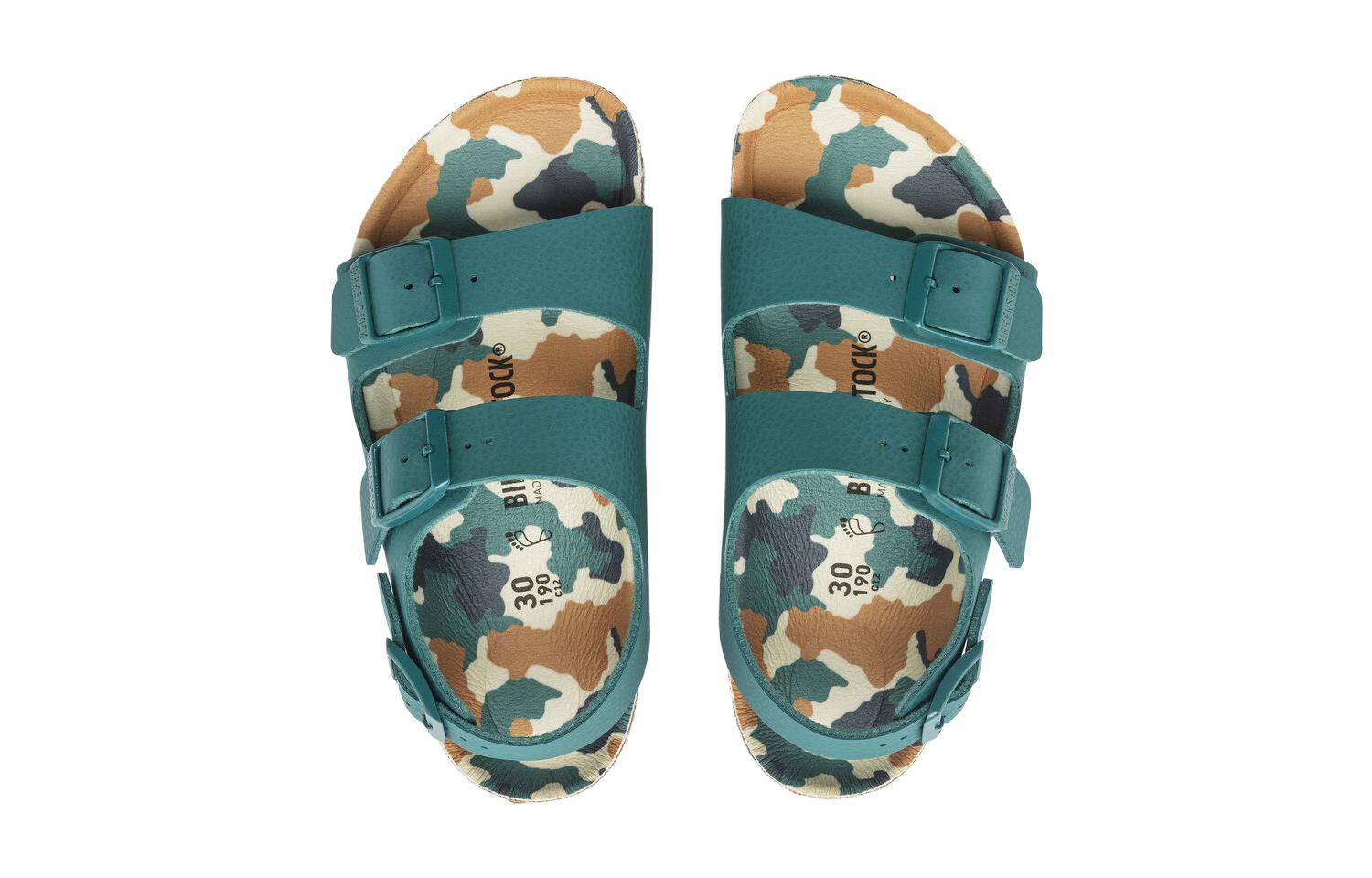 Shop (PS) Sandalia Birkenstock 'Edición Estrecha Verde Camuflaje' 1024532