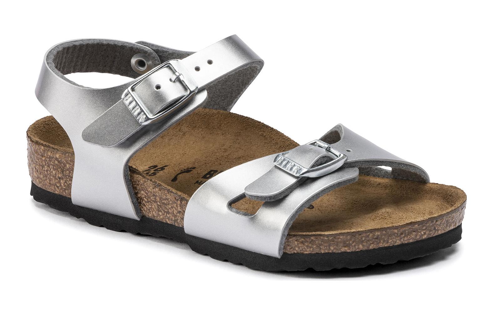 Order (PS) Birkenstock 银色窄版凉鞋 1019201