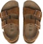 Shop (Preschool) Birkenstock Sandals 'Brown Buckle' 1024353