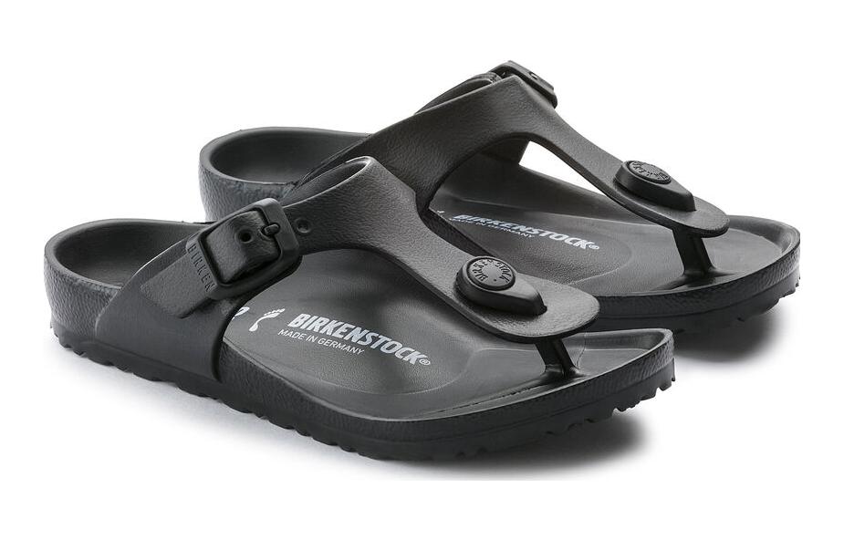 Lookbook (PS) ビルケンシュトック サンダル '便利 ラウンドトゥ ブラック' 128423