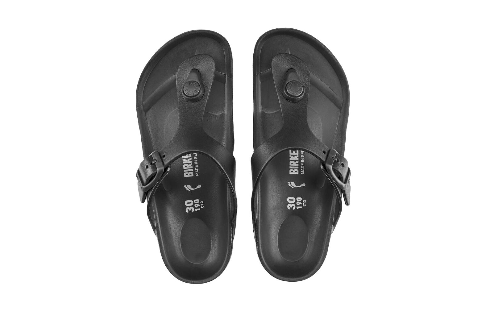 Shop (PS) ビルケンシュトック サンダル '便利 ラウンドトゥ ブラック' 128423