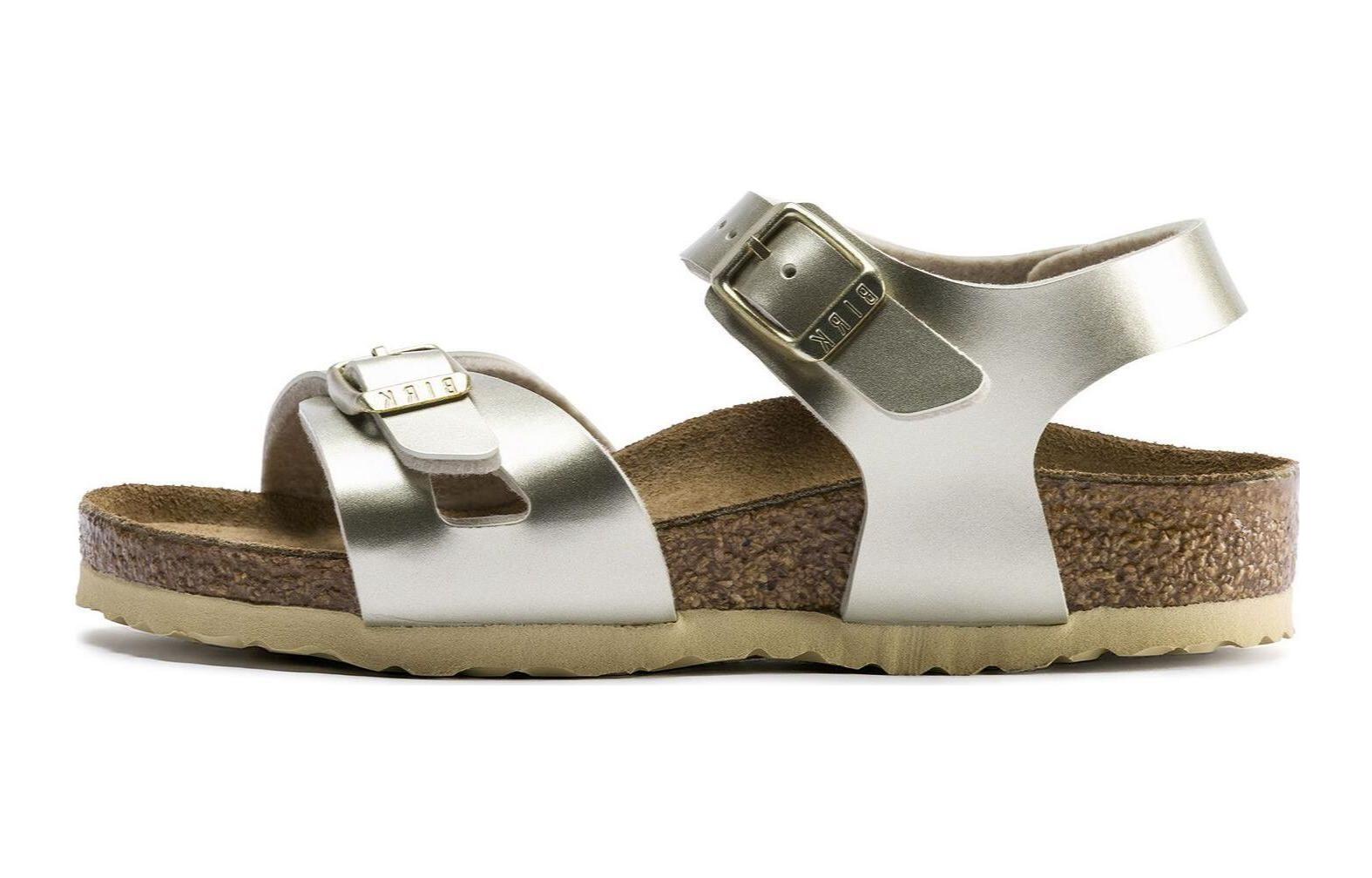 (Preschool) Birkenstock Sandals 'Metallic Gold Narrow' 1014829