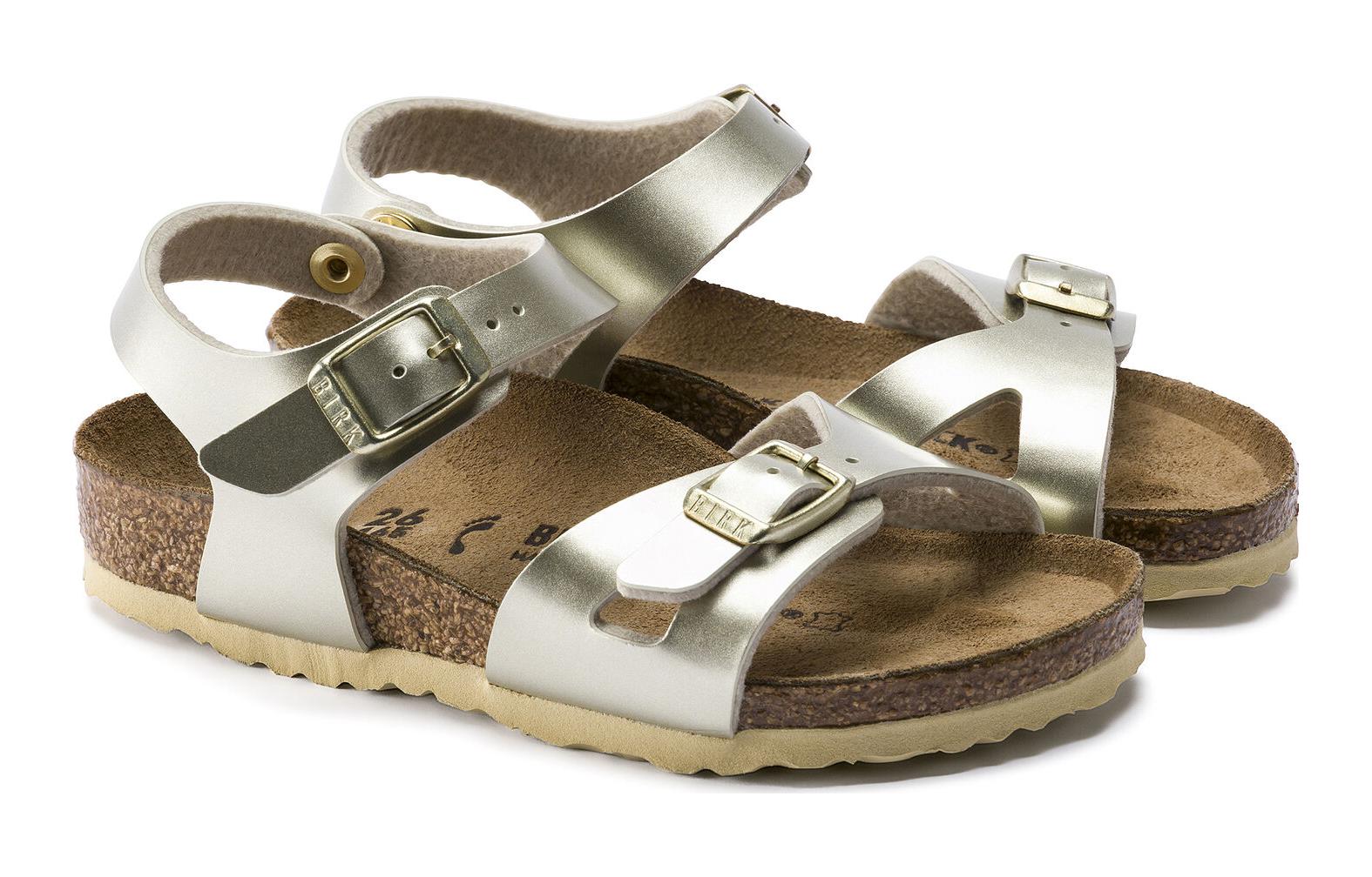 Shop (PS) 勃肯涼鞋『金屬金窄版』 1014829