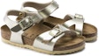 Shop (Preschool) Birkenstock Sandals 'Metallic Gold Narrow' 1014829