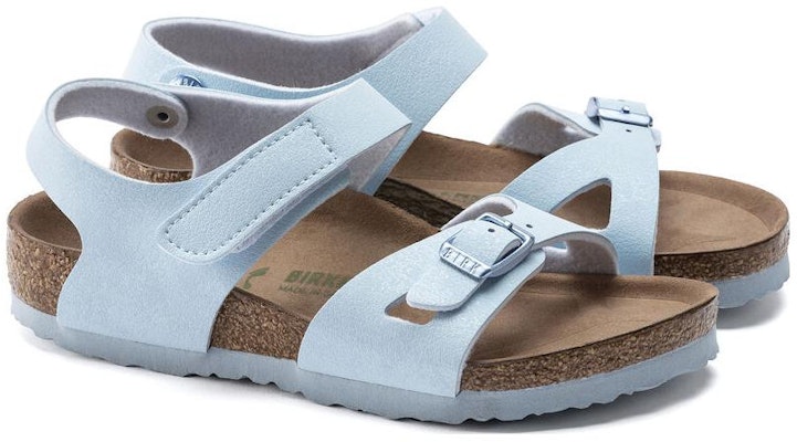 (Preschool) Birkenstock Sandals Narrow 'Light Blue Magic Tape' 1021687 Lookbook (Preschool) Birkenstock Sandals Narrow 'Light Blue Magic Tape' 1021687