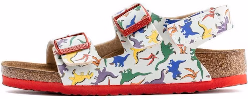 (Preschool) Birkenstock Sandals Narrow 'White Red Buckle' 1021736 (Preschool) Birkenstock Sandals Narrow 'White Red Buckle' 1021736