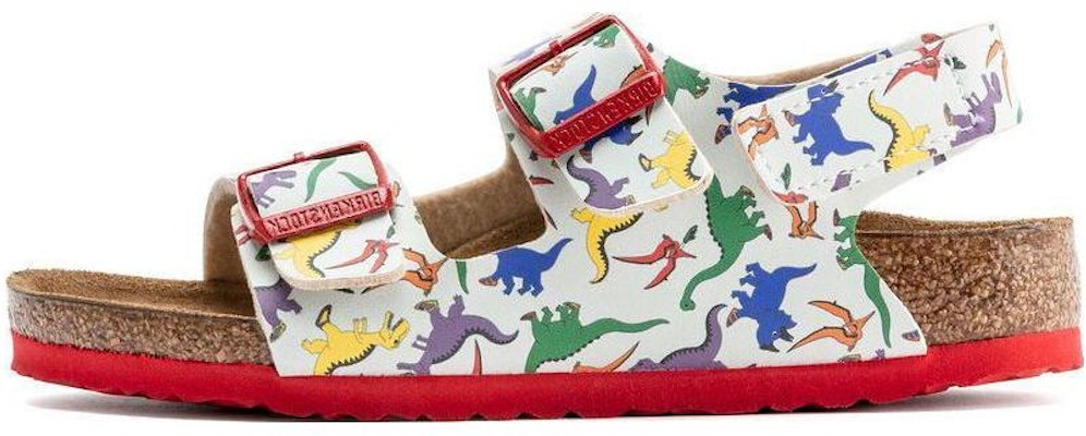 (Preschool) Birkenstock Sandals Narrow 'White Red Buckle' 1021736 Buy (Preschool) Birkenstock Sandals Narrow 'White Red Buckle' 1021736