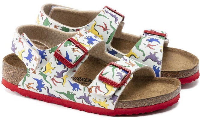 (Preschool) Birkenstock Sandals Narrow 'White Red Buckle' 1021736 Lookbook (Preschool) Birkenstock Sandals Narrow 'White Red Buckle' 1021736