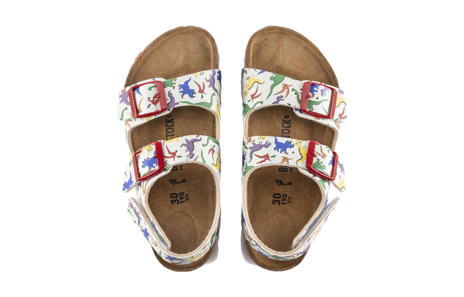 Shop (PS) 勃肯窄版凉鞋 '白红搭扣' 1021736