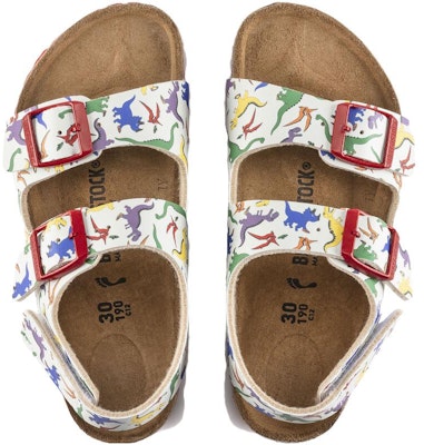 (Preschool) Birkenstock Sandals Narrow 'White Red Buckle' 1021736 Shop (Preschool) Birkenstock Sandals Narrow 'White Red Buckle' 1021736