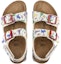 Shop (Preschool) Birkenstock Sandals Narrow 'White Red Buckle' 1021736