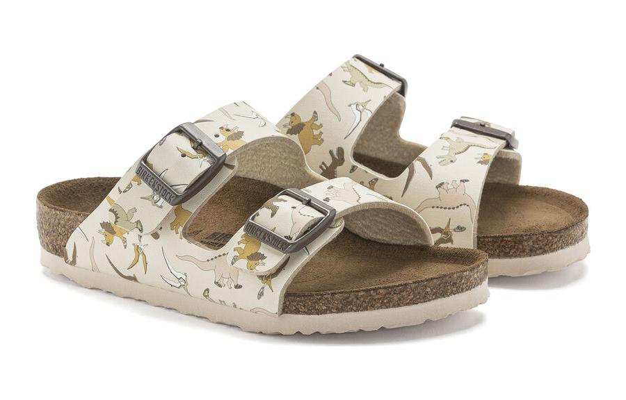 Lookbook (PS) ビルケンシュトック スライド 'ライトトープ' 1024298