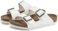 Lookbook (Preschool) Birkenstock Slides 'White Comfort Buckle' 1025149