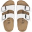 Shop (Preschool) Birkenstock Slides 'White Comfort Buckle' 1025149