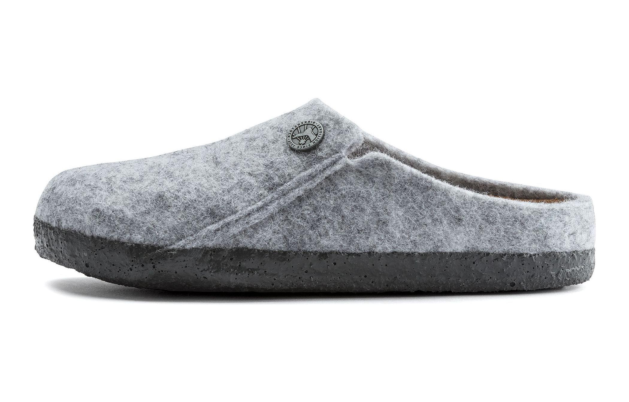 (Preschool) Birkenstock Slipper 'Light Grey Shearling' 1015031