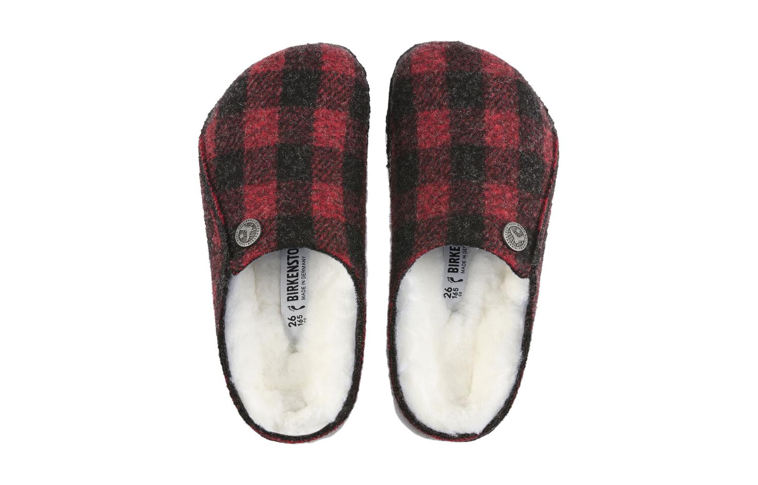 Shop (PS) Birkenstock 拖鞋 '紅色格紋' 1017798