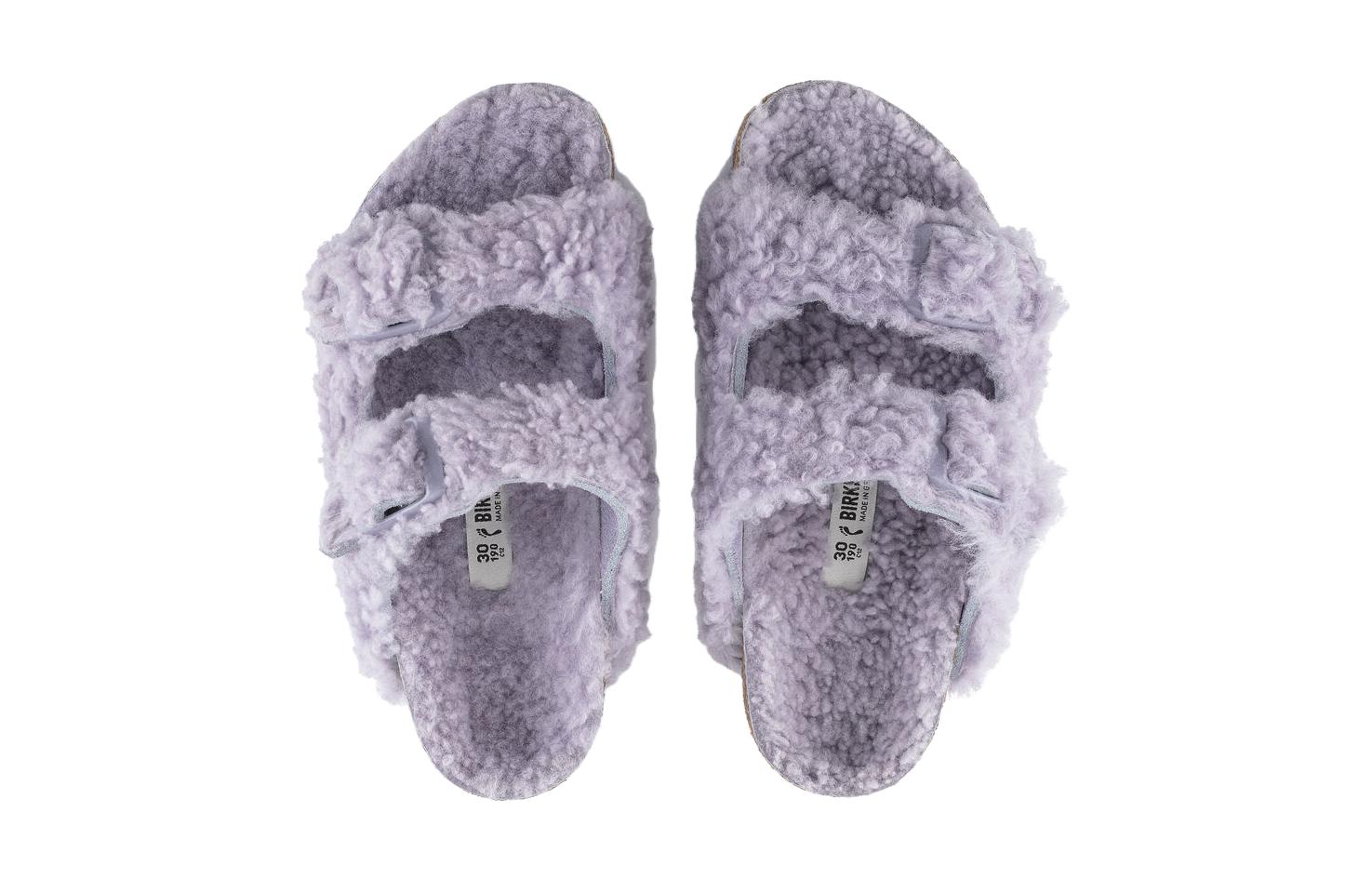 Shop (PS) Birkenstock 拖鞋 '薄雾紫羊毛款' 1023314