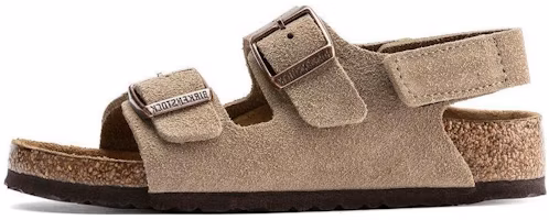 (Preschool) Birkenstock Suede Comfort Buckle 'Grey-Brown' 1021627 (Preschool) Birkenstock Suede Comfort Buckle 'Grey-Brown' 1021627
