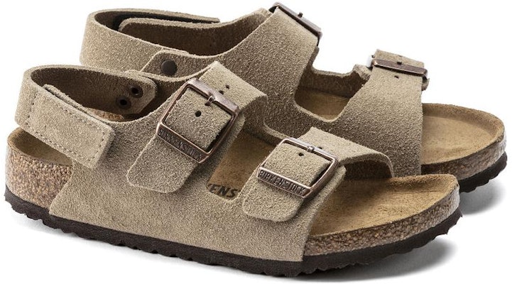 (Preschool) Birkenstock Suede Comfort Buckle 'Grey-Brown' 1021627 Lookbook (Preschool) Birkenstock Suede Comfort Buckle 'Grey-Brown' 1021627