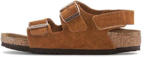 (Preschool) Birkenstock Suede Comfort Buckle Sandals 'Narrow Brown' 1024461 (Preschool) Birkenstock Suede Comfort Buckle Sandals 'Narrow Brown' 1024461