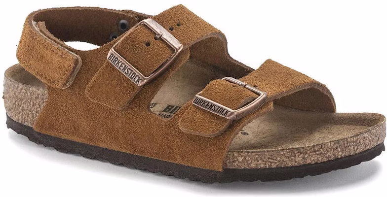 (Preschool) Birkenstock Suede Comfort Buckle Sandals 'Narrow Brown' 1024461 Order (Preschool) Birkenstock Suede Comfort Buckle Sandals 'Narrow Brown' 1024461
