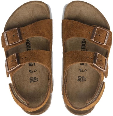 (Preschool) Birkenstock Suede Comfort Buckle Sandals 'Narrow Brown' 1024461 Shop (Preschool) Birkenstock Suede Comfort Buckle Sandals 'Narrow Brown' 1024461