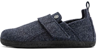 (Preschool) Birkenstock Suede Round-Toe Slip-On 'Blue' 1023109 (Preschool) Birkenstock Suede Round-Toe Slip-On 'Blue' 1023109