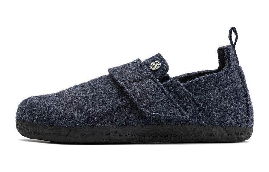 (Preschool) Birkenstock Suede Round-Toe Slip-On 'Blue' 1023109