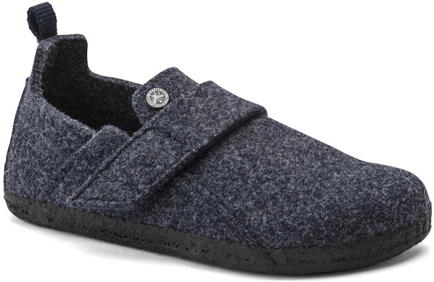 (Preschool) Birkenstock Suede Round-Toe Slip-On 'Blue' 1023109 Order (Preschool) Birkenstock Suede Round-Toe Slip-On 'Blue' 1023109