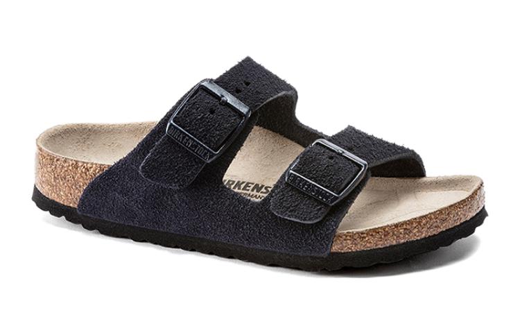 Order (PS) Birkenstock Suede Soft Footbed Sandal Gesper 'Midnight Blue Narrow Edition' 1021733