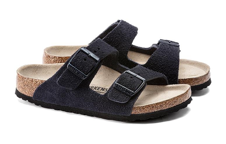 Lookbook (PS) Birkenstock Suede Soft Footbed Sandal Gesper 'Midnight Blue Narrow Edition' 1021733