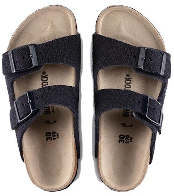 (Preschool) Birkenstock Suede Soft Footbed Buckle Slippers 'Midnight Blue Narrow Edition' 1021733 Shop (Preschool) Birkenstock Suede Soft Footbed Buckle Slippers 'Midnight Blue Narrow Edition' 1021733