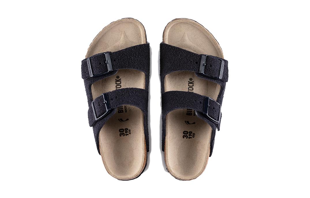 Shop (PS) Birkenstock Suede Soft Footbed Sandal Gesper 'Midnight Blue Narrow Edition' 1021733