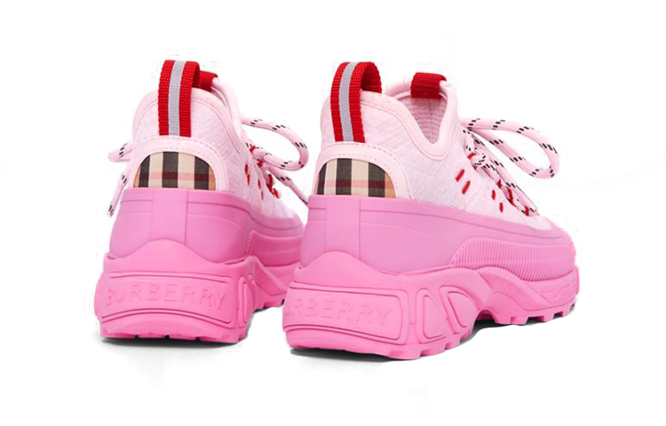 Shop (PS) Burberry Arthur 'Rajutan Nylon Merah Muda Muda' 80544361