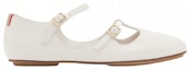 Order (Preschool) Burberry Ballet Flat 'White Patent Leather with Buckle' 80492061