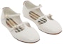 Lookbook (Preschool) Burberry Ballet Flat 'White Patent Leather with Buckle' 80492061