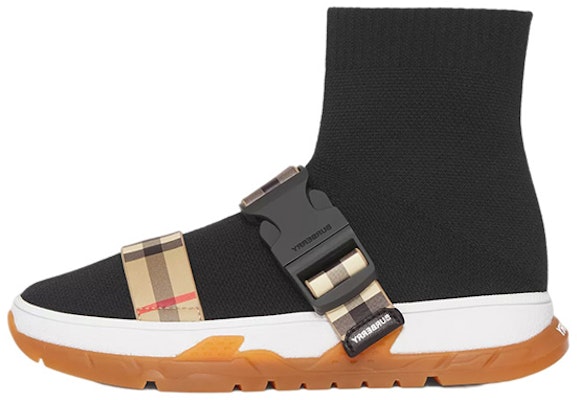 (Preschool) Burberry Elastic Knit Sock Sneaker 'Black Buckle Strap' 80410081 Buy (Preschool) Burberry Elastic Knit Sock Sneaker 'Black Buckle Strap' 80410081
