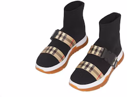 Lookbook (PS) Burberry 彈性針織襪套運動鞋 '黑色扣帶' 80410081