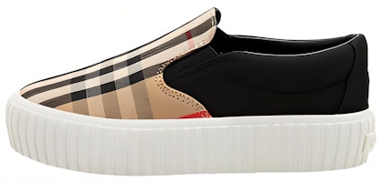 (Preschool) Burberry Erwin Vintage 'Brown' Slip-On Sneakers 8015278 (Preschool) Burberry Erwin Vintage 'Brown' Slip-On Sneakers 8015278