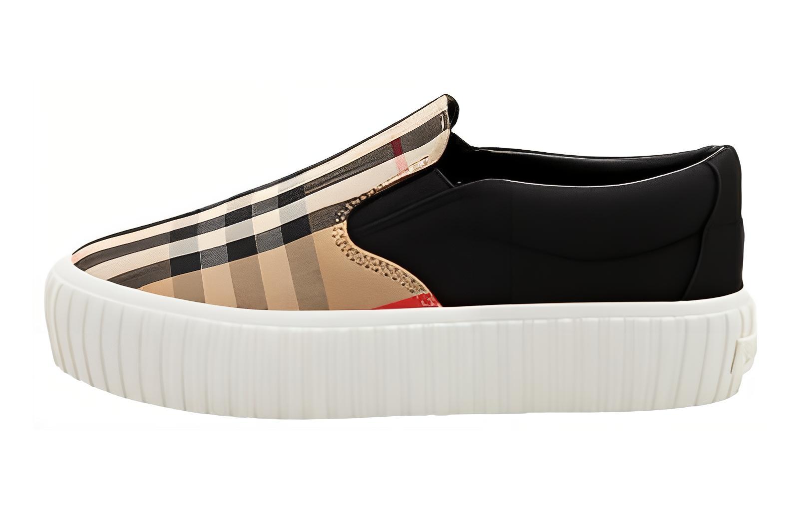 Buy (PS) 버버리 에르윈 빈티지 '브라운' 슬립온 스니커즈 8015278