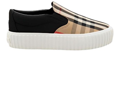 (PS) Sneakers Slip-On Burberry Erwin Vintage 'Coklat' 8015278 Order (PS) Sneakers Slip-On Burberry Erwin Vintage 'Coklat' 8015278