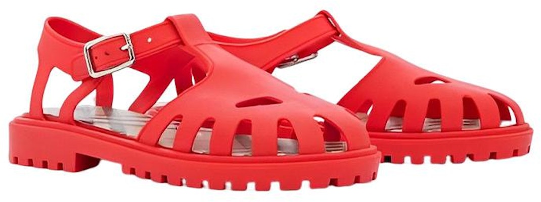 (Preschool) Burberry Flat Round-Toe Buckle Sandals 'Fashion Red' 80627201 Order (Preschool) Burberry Flat Round-Toe Buckle Sandals 'Fashion Red' 80627201