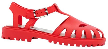 (PS) Burberry 扁平圓頭扣環涼鞋 '時尚紅' 80627201 Order (PS) Burberry 扁平圓頭扣環涼鞋 '時尚紅' 80627201