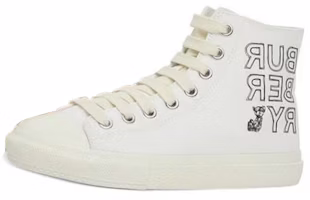 (Preschool) Burberry High-Top Canvas 'Fashion White' 80547561 (Preschool) Burberry High-Top Canvas 'Fashion White' 80547561