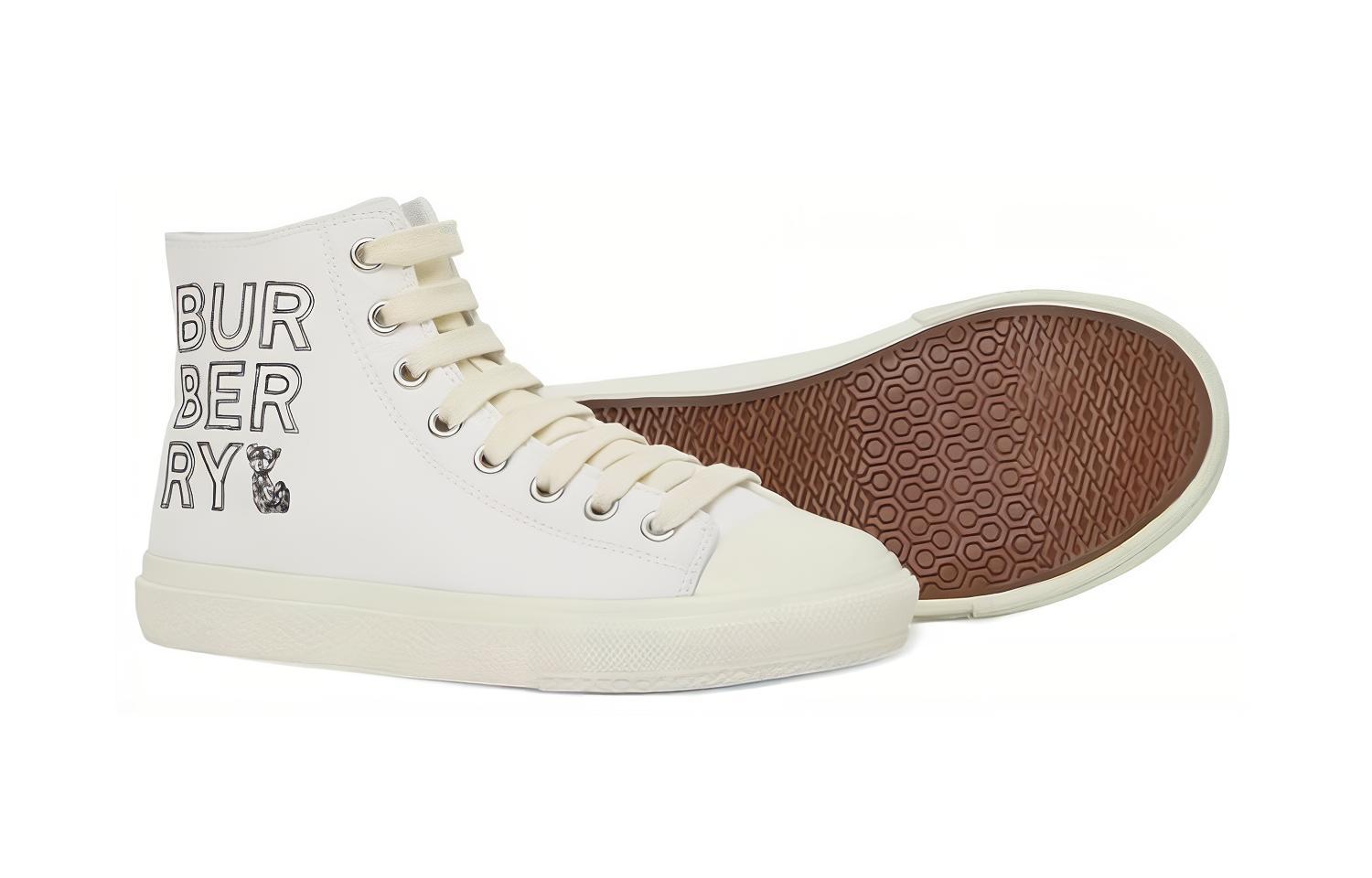 Purchase (PS) バーバリー ハイトップ キャンバス 'ファッション ホワイト' 80547561