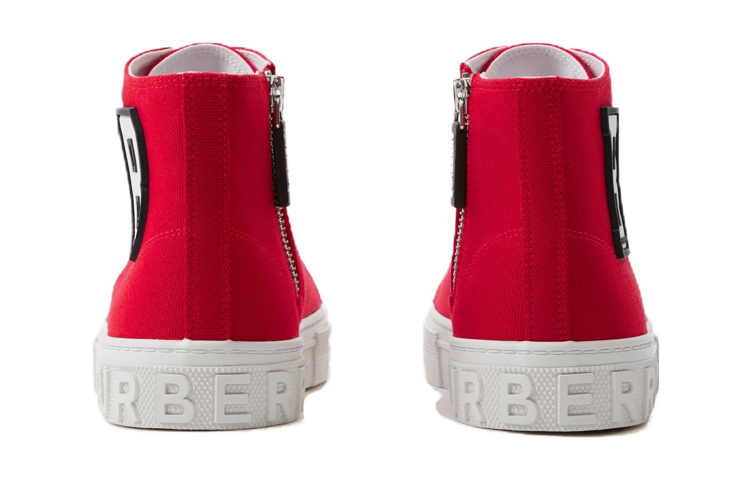 Purchase (PS) 博柏利高帮帆布鞋“红色休闲” 80693061