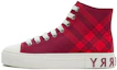 Buy (PS) Sneaker Tinggi Burberry Canvas 'Red Comfort' 80789211