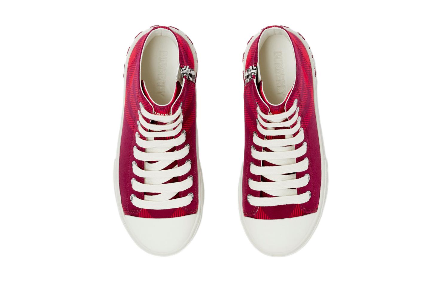 Order (PS) Sneaker Tinggi Burberry Canvas 'Red Comfort' 80789211