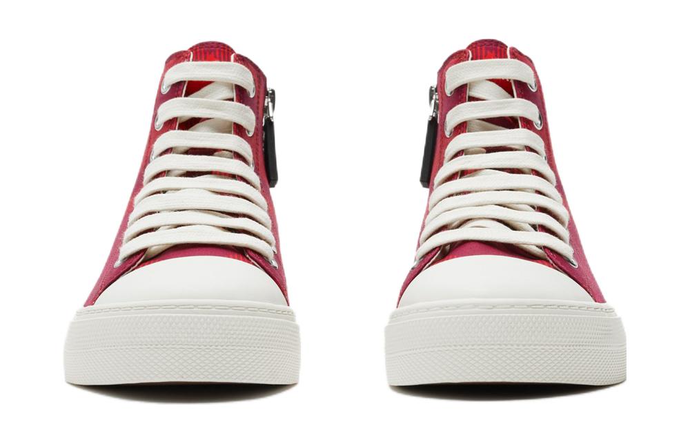 Lookbook (PS) Sneaker Tinggi Burberry Canvas 'Red Comfort' 80789211